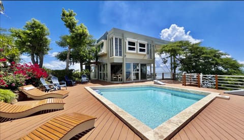 The expansive deck with pool, hot tub and outdoor kitchen!