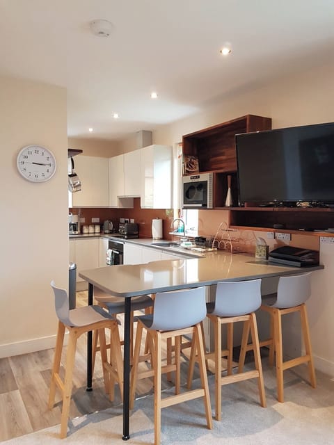 Apartment | Private kitchen | Fridge, microwave, oven, electric kettle