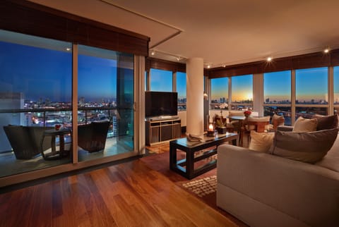 Suite, 2 Bedrooms, City View (Ocean Suites, Ocean & City View) | Frette Italian sheets, premium bedding, minibar, in-room safe