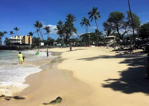 Beach across White Sands Village