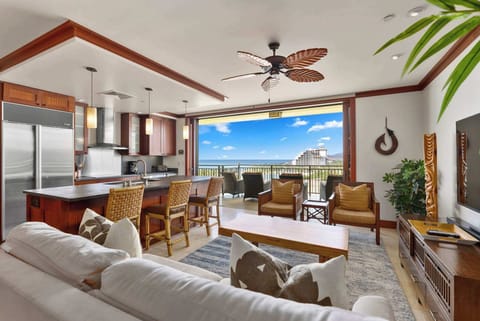Love that ocean breeze. *Sleeper sofa in the living room