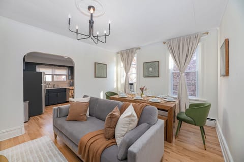 Our beautiful open plan concept of dining room that has natural sunlight
