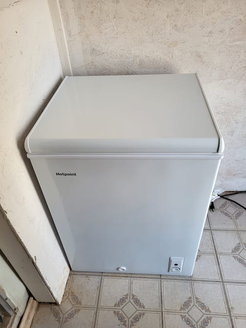 freezer with free bags of ice