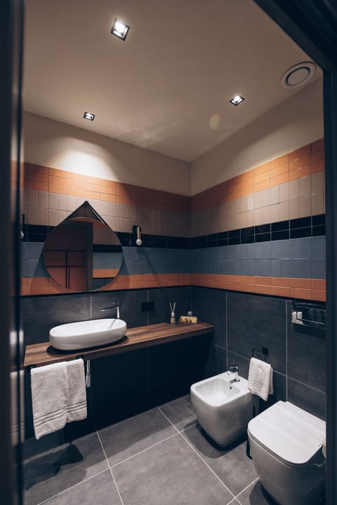 Classic Room | Bathroom | Shower, hair dryer, towels, soap