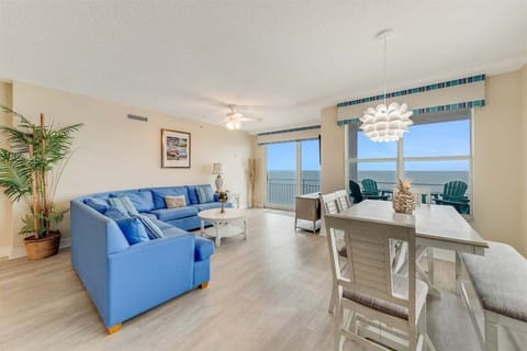 Inviting views in the living room and Dining room