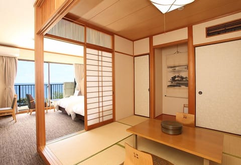 Main Building Japanese-Western Style Room, Non-Smoking | In-room safe, blackout drapes, WiFi (free), bed sheets