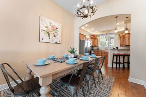 Dining table seats 8