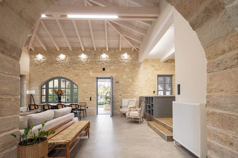 Deluxe Villa, 3 Bedrooms, Private Pool, Mountain View | Living area | 60-inch Smart TV with satellite channels