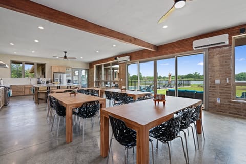 The Great Room - Open concept living, dining, & kitchen.