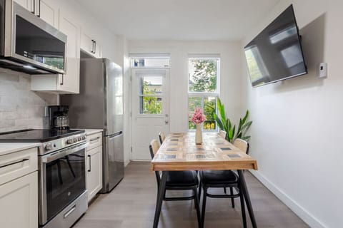 Kitchen and dining area