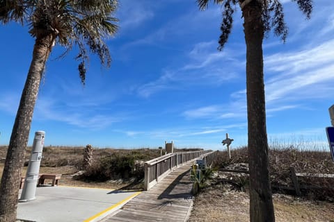 One of multiple private beach access ramps literally steps from your door