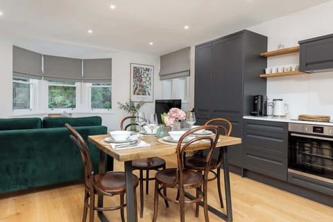 Open - planned dining area, kitchen and living room