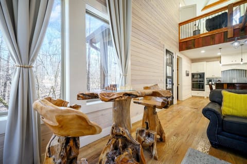 Fun sitting area with chess