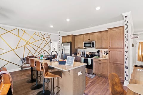 Fully-equipped kitchen perfect for culinary adventures.