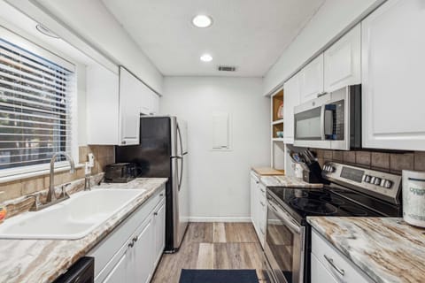 Whip up your favorite meals in the full kitchen 