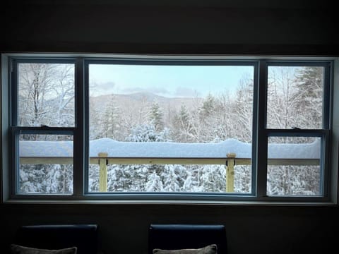 Views of the mountain from the living room
