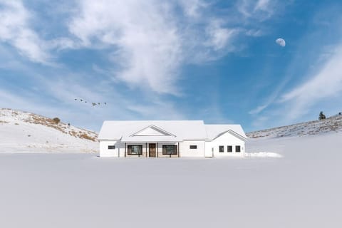 Front of the house winter time