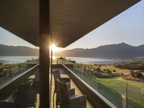Balcony overlooking Queenstown