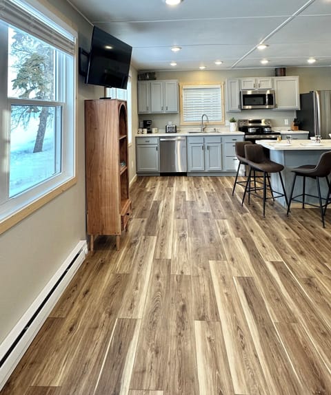 Welcome! Your view entering the cabin