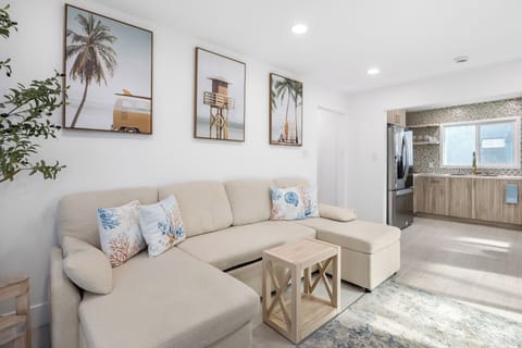 Queen sofa bed for flexible sleeping arrangements.