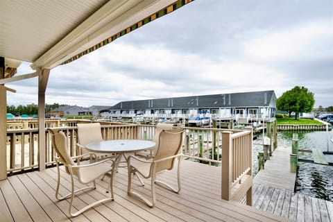 Furnished Waterfront Deck with a Beautiful View