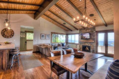 Condo, Multiple Beds, Balcony | Living area | TV, fireplace
