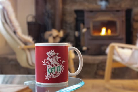 Winter detox by the fire with hot chocolate 
