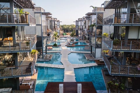 Ready for a dip? You may use a different pool every day if you like.