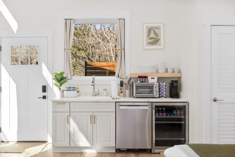 Fully stocked kitchenette