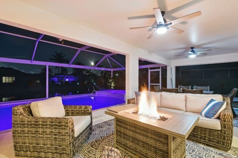 Lanai at night