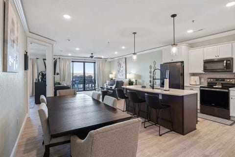 Modern and chic, the kitchen is a culinary dream, fitted with state-of-the-art appliances and sleek countertops.