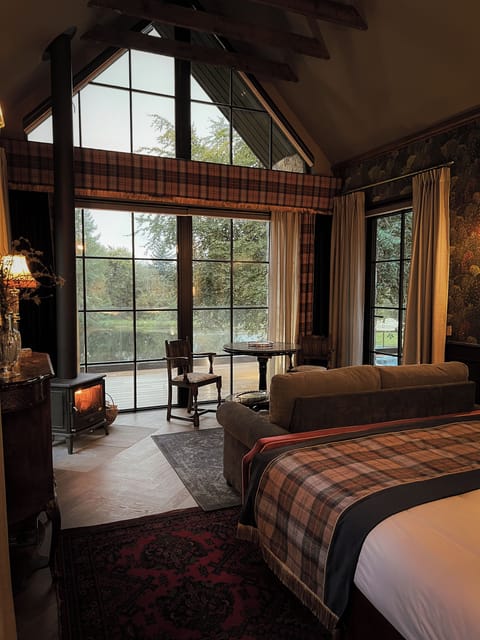 Urisk Hollow | Desk, laptop workspace, blackout drapes, iron/ironing board