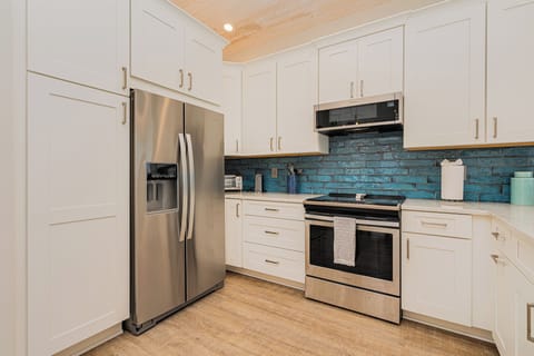 Fully stocked kitchen