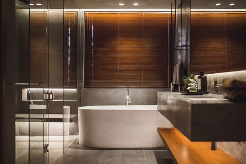 Free toiletries, hair dryer, bathrobes, towels