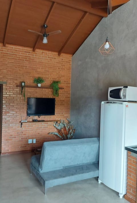 Chalet | Living area | 32-inch LCD TV with cable channels, fireplace, MP3 dock