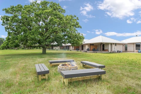 Enjoy s'mores at the lake side firepit