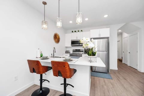 Fully equipped kitchen with all the appliances you need for home-cooked meals.