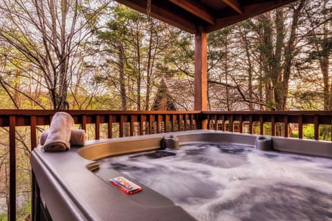 Hot tub located on main deck