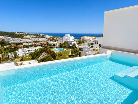 Swimming pool solarium views