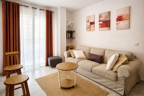 Bright room with warm touches