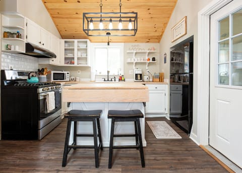 Fully stocked kitchen