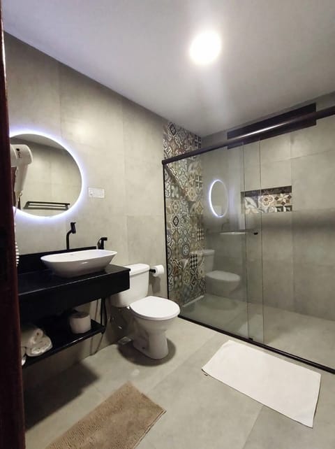 Towels, soap, shampoo, toilet paper