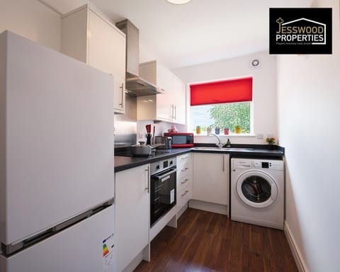 Kitchen at Jesswood Properties Short Lets & Serviced Accommodation