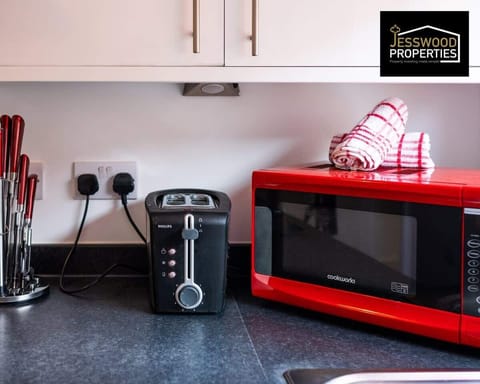 Kitchen at Jesswood Properties Short Lets & Serviced Accommodation