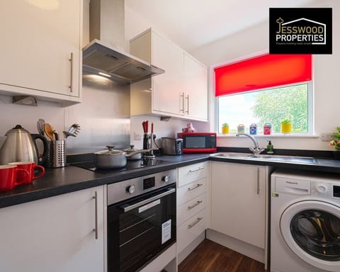 Kitchen at Jesswood Properties Short Lets & Serviced Accommodation