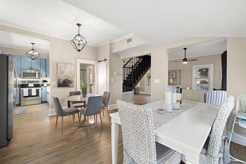 Share laughter and meals with loved ones in this inviting space that blends casual dining and warm conversation.