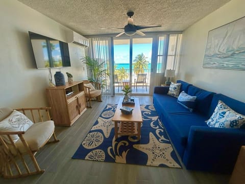 Relax in the living room while taking in beautiful ocean views