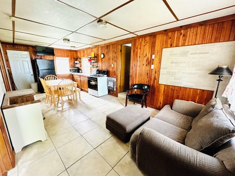 Cabin, Patio, Lake View | Living area