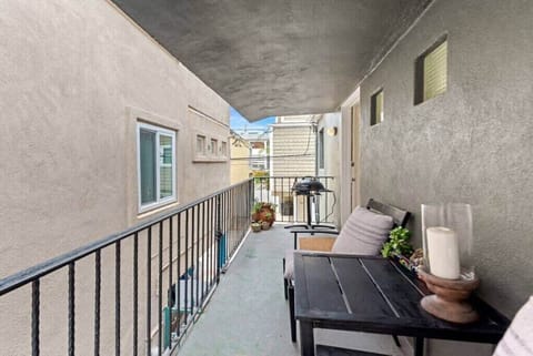 Private Patio outside your front door with seating.