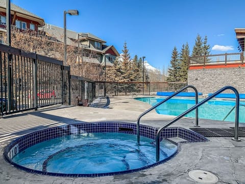 After a long day of adventures, unwind in the shared hot tub
